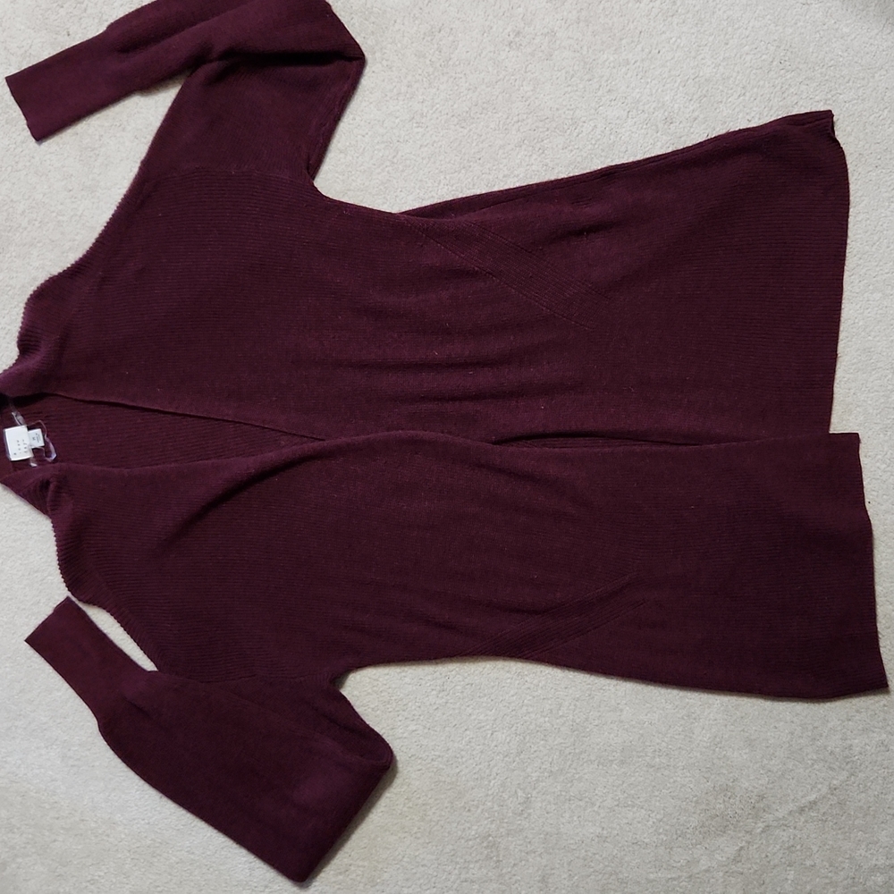 Cardigan Sweater Maroon - Medium